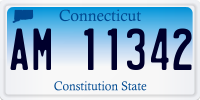 CT license plate AM11342
