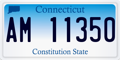 CT license plate AM11350