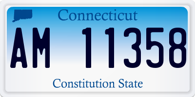 CT license plate AM11358