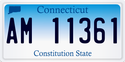 CT license plate AM11361
