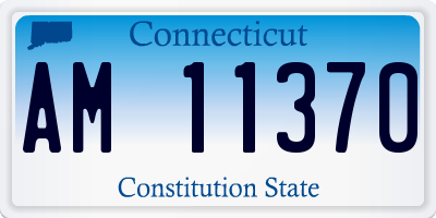 CT license plate AM11370