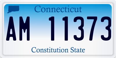 CT license plate AM11373
