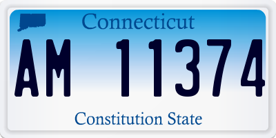 CT license plate AM11374