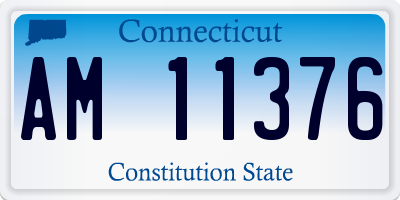 CT license plate AM11376