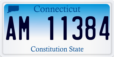 CT license plate AM11384