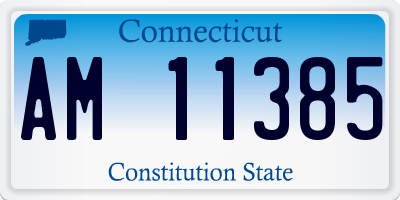 CT license plate AM11385