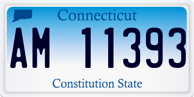 CT license plate AM11393