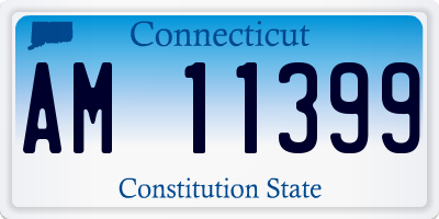 CT license plate AM11399