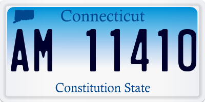 CT license plate AM11410