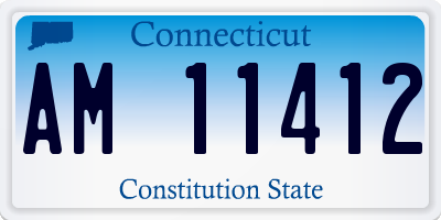 CT license plate AM11412