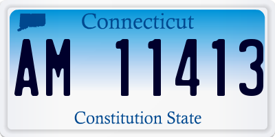 CT license plate AM11413