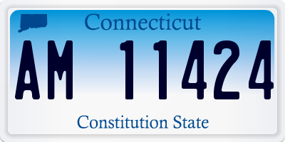 CT license plate AM11424