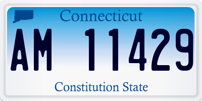 CT license plate AM11429