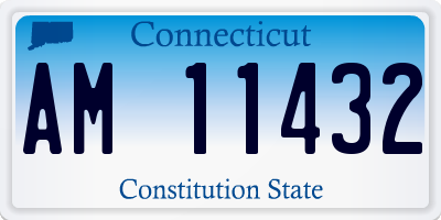 CT license plate AM11432