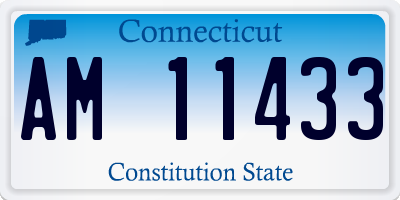 CT license plate AM11433