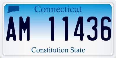CT license plate AM11436