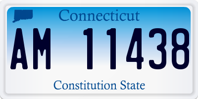 CT license plate AM11438