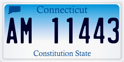 CT license plate AM11443