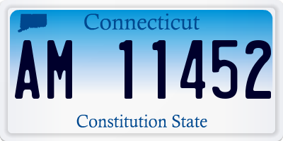 CT license plate AM11452