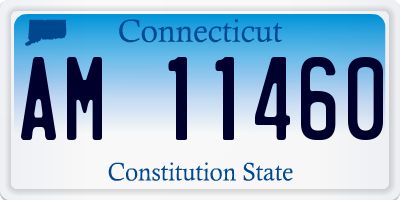 CT license plate AM11460