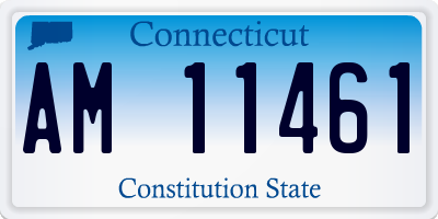 CT license plate AM11461