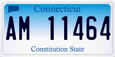 CT license plate AM11464