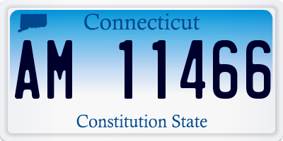 CT license plate AM11466