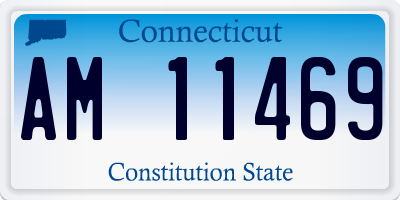 CT license plate AM11469