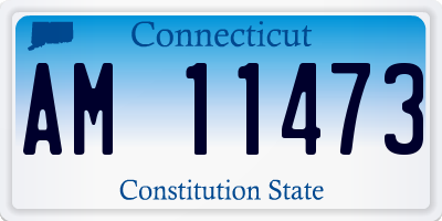 CT license plate AM11473