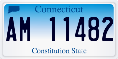 CT license plate AM11482