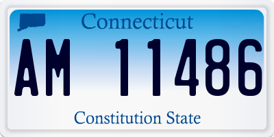 CT license plate AM11486