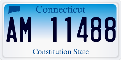 CT license plate AM11488