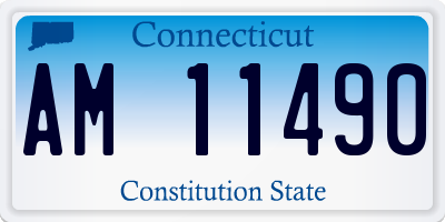 CT license plate AM11490