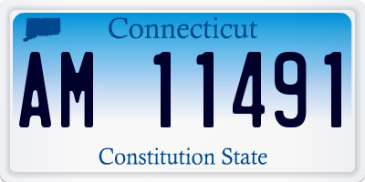 CT license plate AM11491