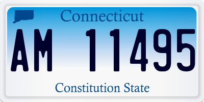 CT license plate AM11495