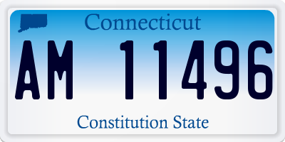 CT license plate AM11496