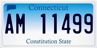 CT license plate AM11499