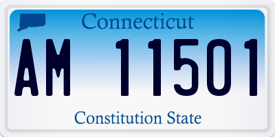 CT license plate AM11501