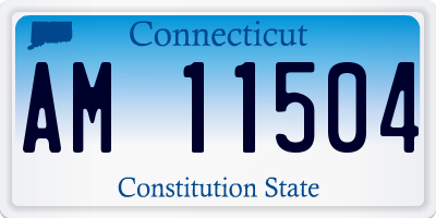 CT license plate AM11504