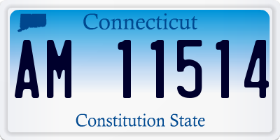 CT license plate AM11514