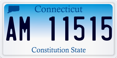 CT license plate AM11515