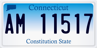 CT license plate AM11517