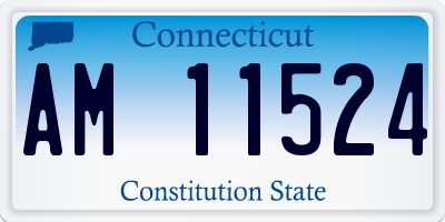 CT license plate AM11524