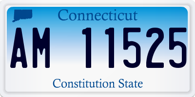 CT license plate AM11525
