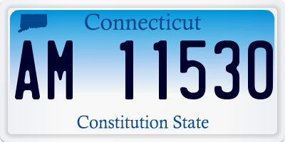 CT license plate AM11530