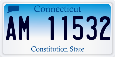 CT license plate AM11532