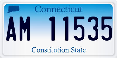 CT license plate AM11535