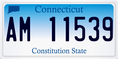 CT license plate AM11539