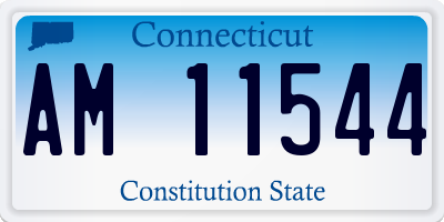 CT license plate AM11544