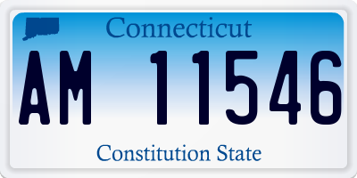 CT license plate AM11546